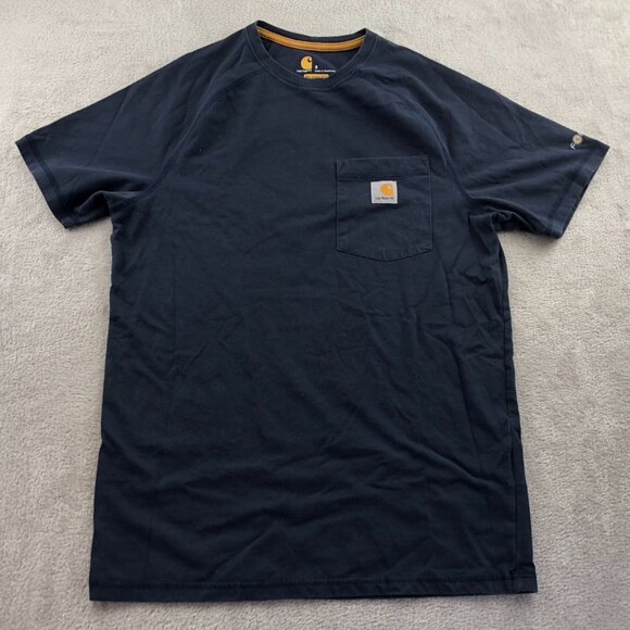 2 Carhartt Mens T-Shirt Small Lot Of Two Crew Neck Loose Fit Casual Pocket Tee - Picture 3 of 16